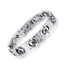 Bijoux en acier inoxydable de bracelet permanent de vente supérieure, bracelets en argent de chaîne de cercle